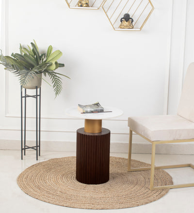 end table, side table, engineered wood, mild steel iron, wood table, composite marble, artificial marble